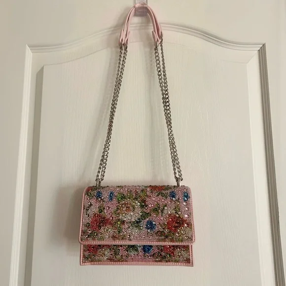 BETSEY JOHNSON Floral Embellished Convertible Bag - Picture 2 of 10
